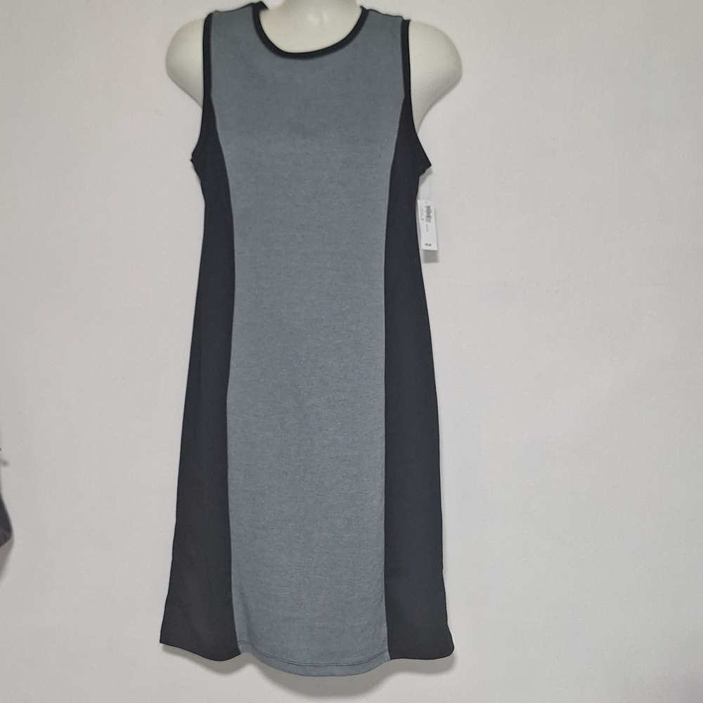 Old Navy Tank Dress Sleeveless Black Gray